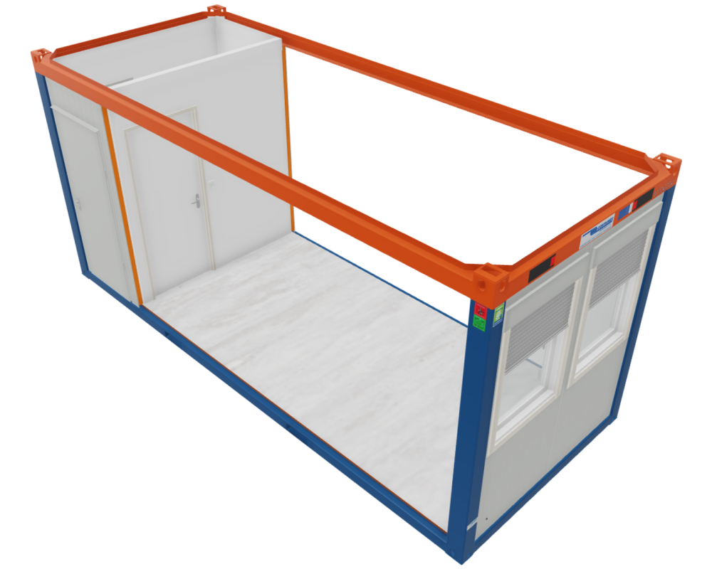 Bürocontainer 20', gebraucht