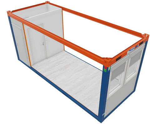 Bürocontainer 20', gebraucht