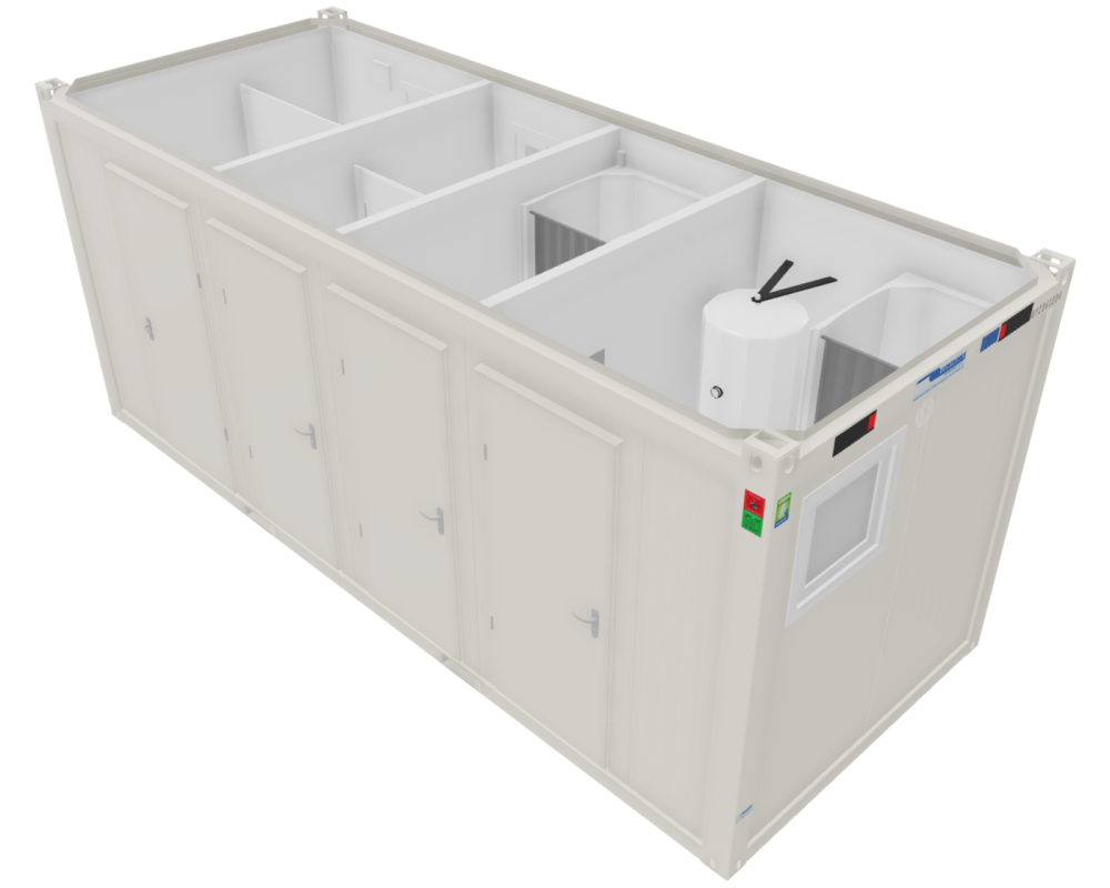 Sanitärcontainer 20', gebraucht