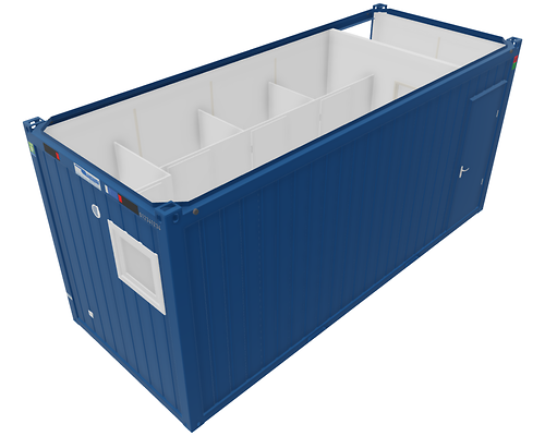 Sanitärcontainer 20', gebraucht
