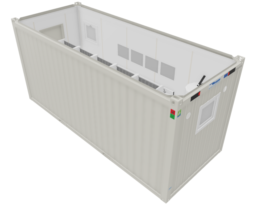 Sanitärcontainer 20', gebraucht