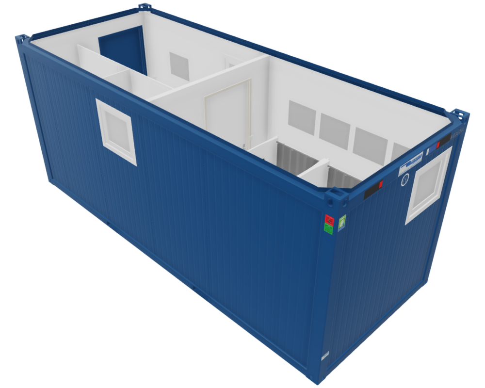 Sanitärcontainer 20', gebraucht