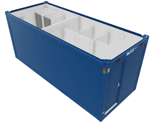 Sanitärcontainer 20', gebraucht