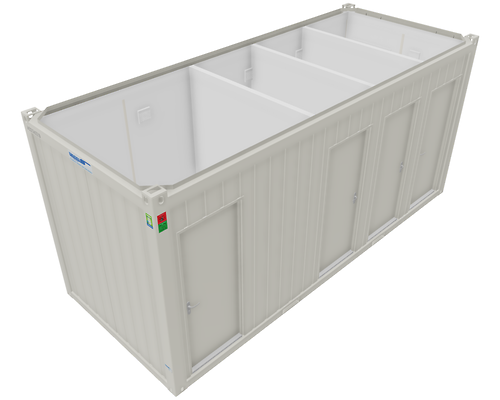 Sanitärcontainer 20', gebraucht