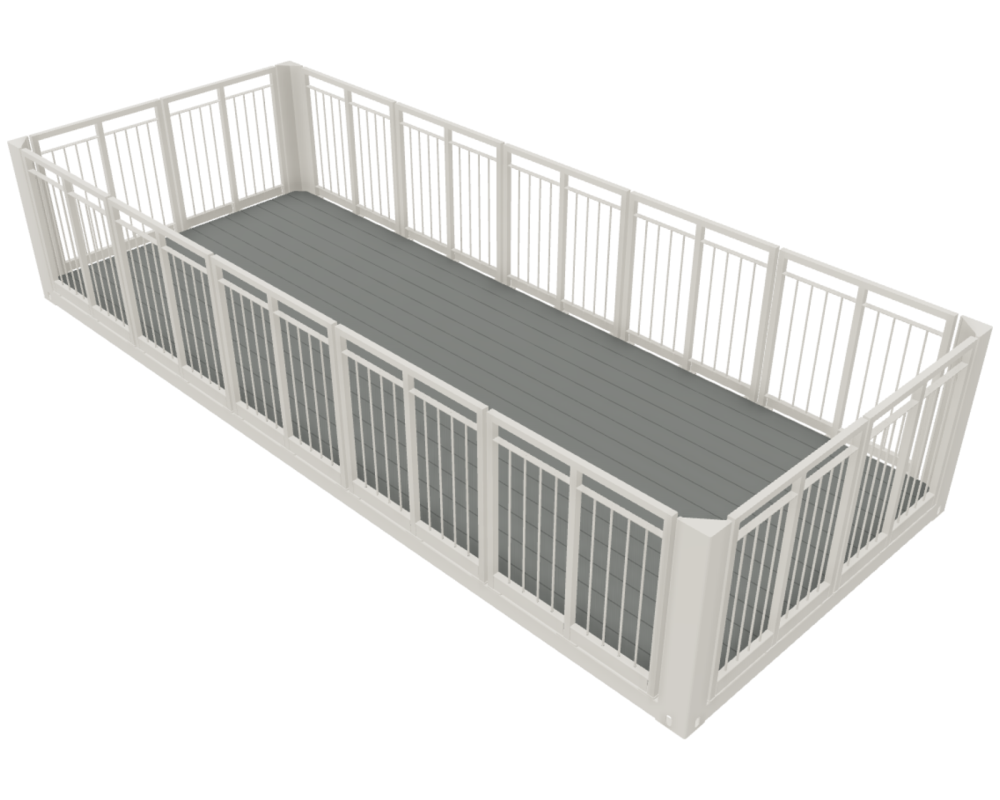 Terrassencontainer ohne Dach 20'