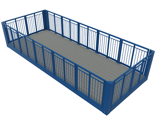 Terrassencontainer ohne Dach 20'