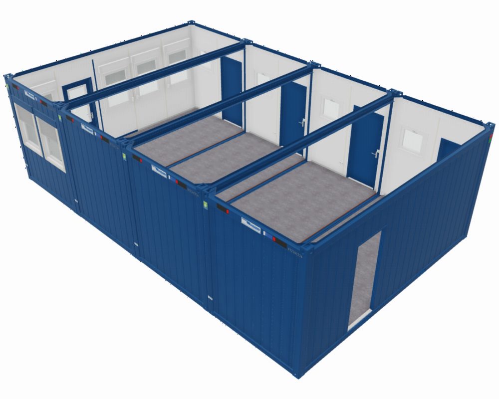 4x20' Gebrauchtcontaineranlage
