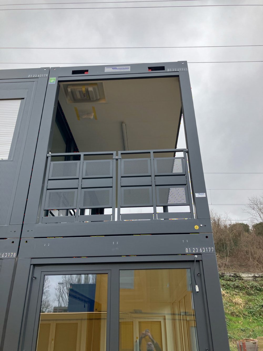 Terrassencontainer mit Dach 20' (Breite 8') CONTAINEX PLUS Line