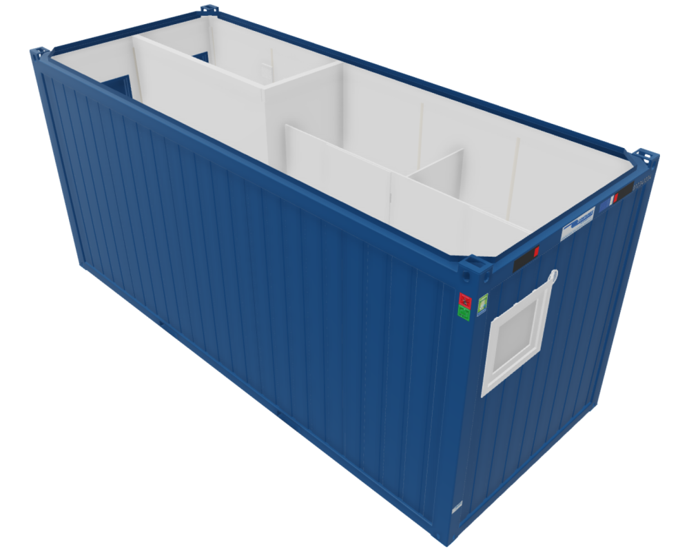 Sanitärcontainer 20'