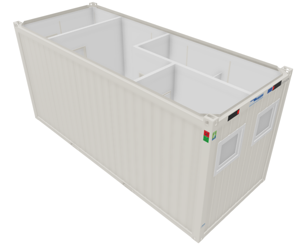 Sanitärcontainer 20'